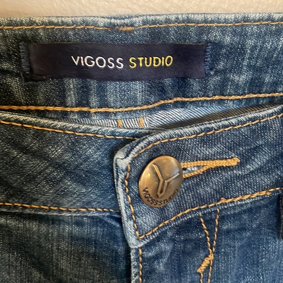 VIGOSS STUDIO women’s THE JAGGER BOOTCUT low rise jeans cotton spandex 7/8 w29 - Picture 2 of 15